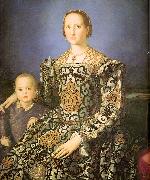 Agnolo Bronzino Eleanora di Toledo with her son Giovanni de' Medici oil on canvas